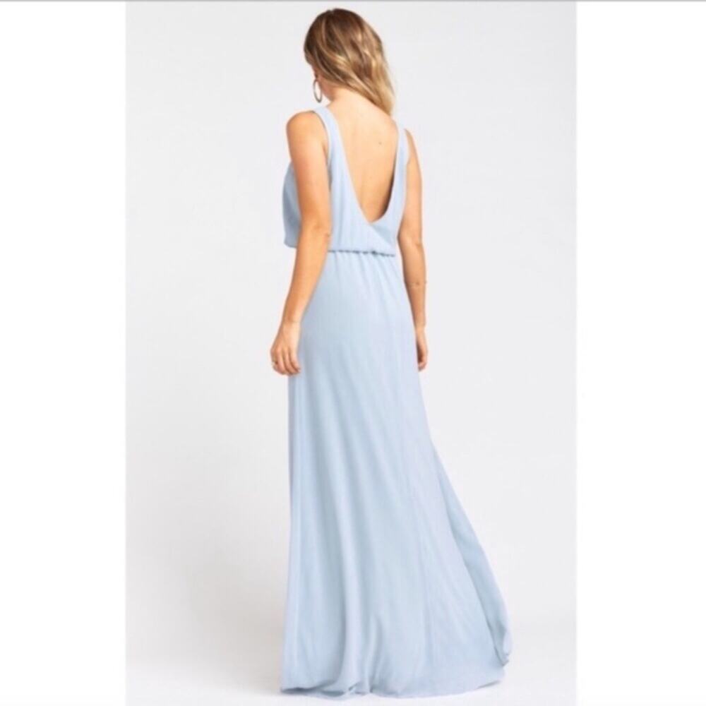NWT Show Me Your Mumu Kendall steel blue maxi dress SMALL - Picture 4 of 8